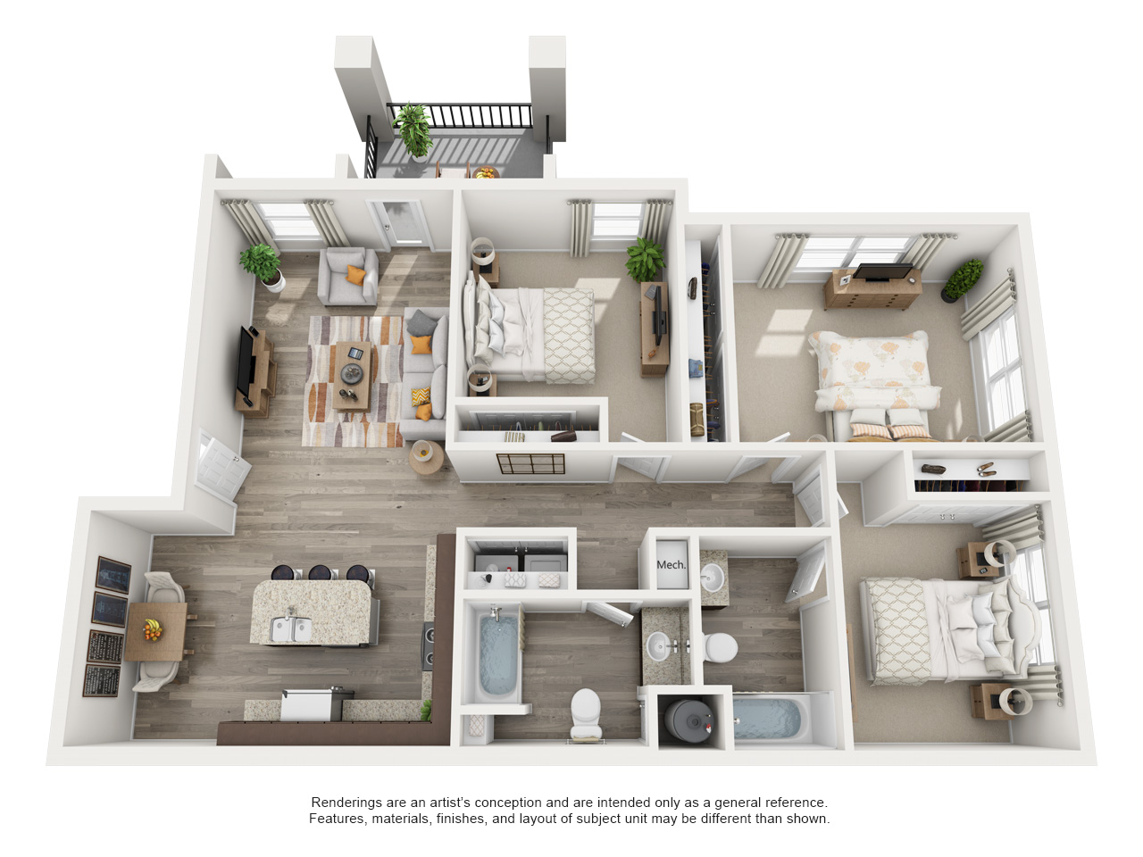 C1 - The Atlanta floor plan
